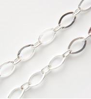 Silver Flat Link Chain